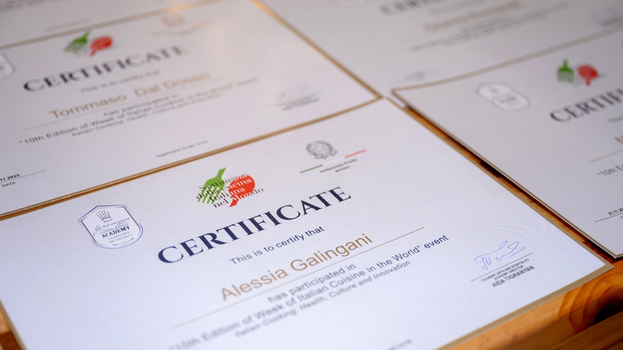 Նոյեմբերի 18-22-ն աշխարհում նշվեց Իտալական խոհանոցի շաբաթը։ 